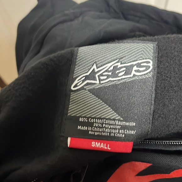 Alpinestars Men’s Hatfields Zip Fleece Black Size Small NWT - Picture 7 of 7